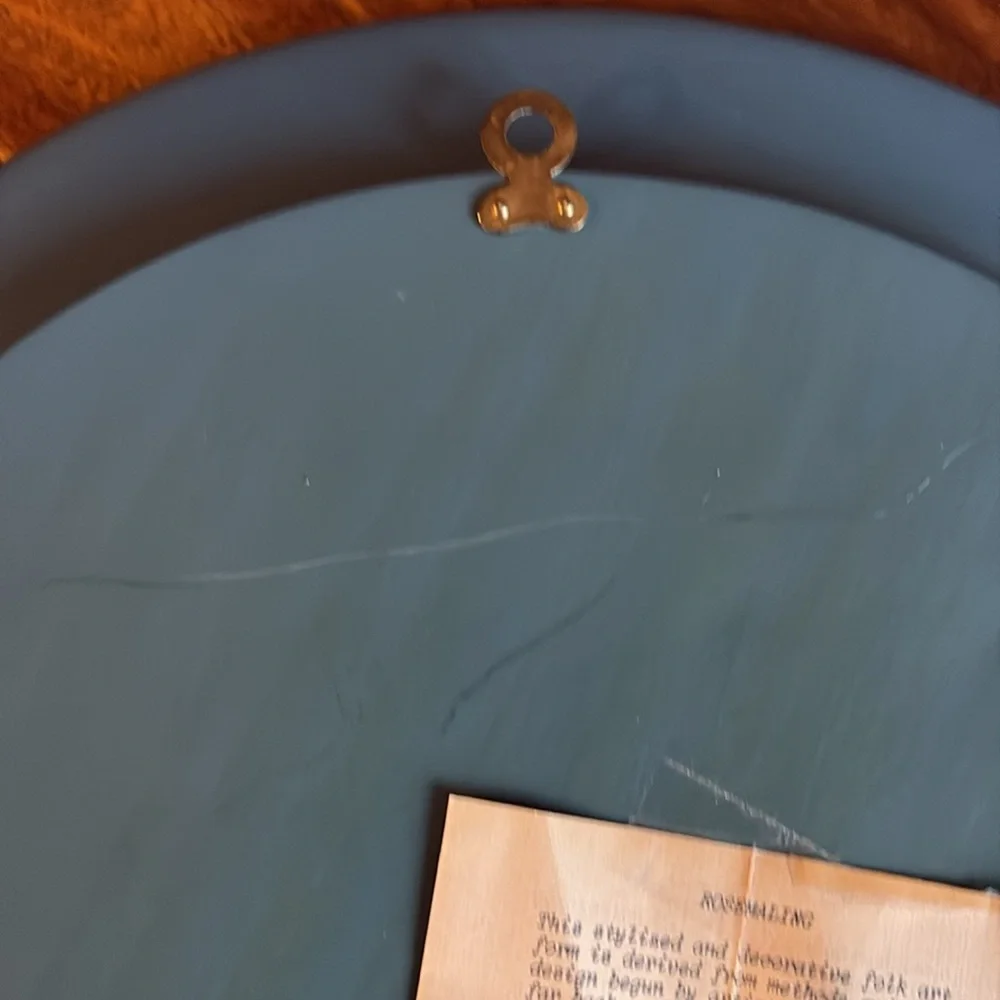 Original ROSEMALING Wooden Plate - by artist Rhonda Fritech - Limited edition - Picture 14 of 17